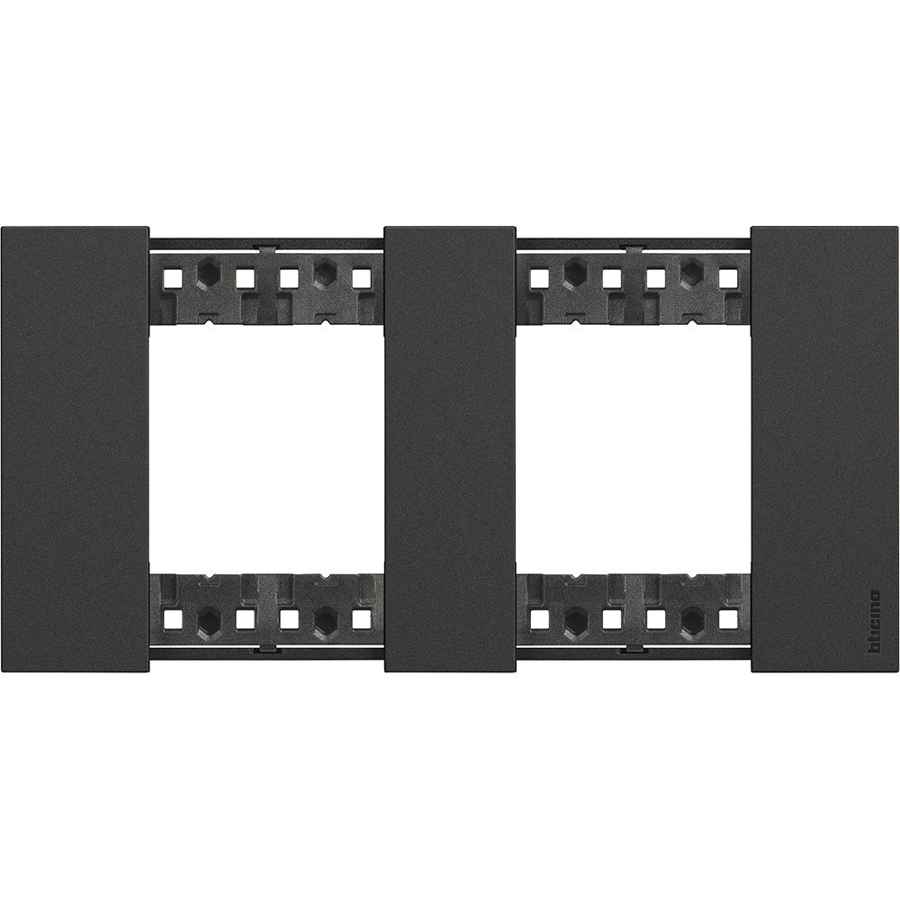 BTICINO - KA4802M2KG 2+2 modules Living Now cover plate - black