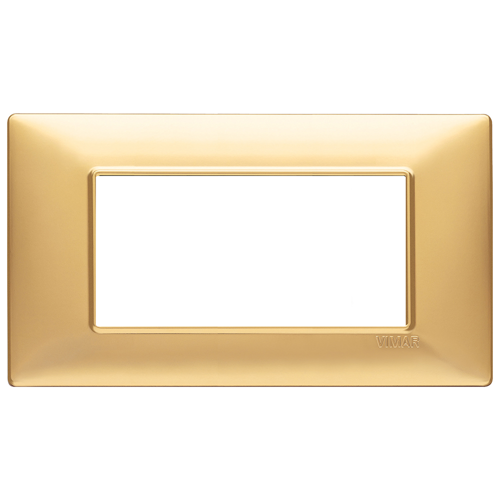 VIMAR - 14654.25 - Plate 4M techn. matt gold
