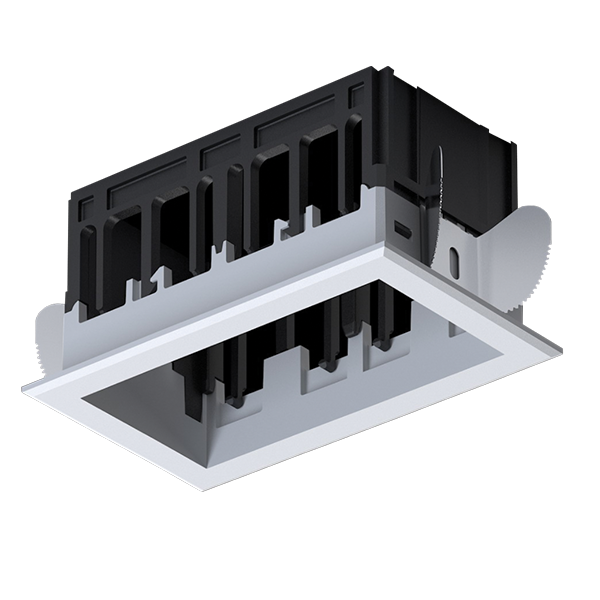 ELMARK - Console for 2 Grill COB Module White 92MOD2GR/WH