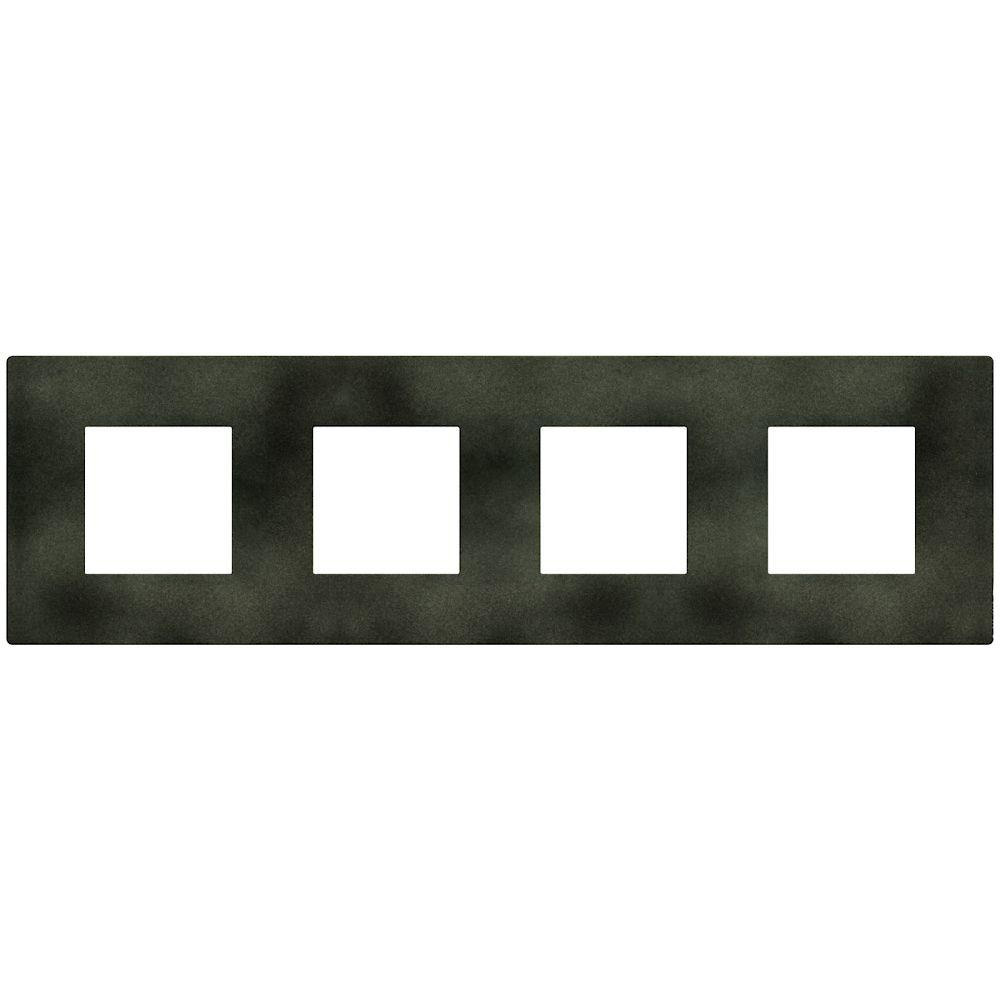 BTICINO - cover plate 2+2+2+2 modules Dark Green Light Now YA4802M4DG