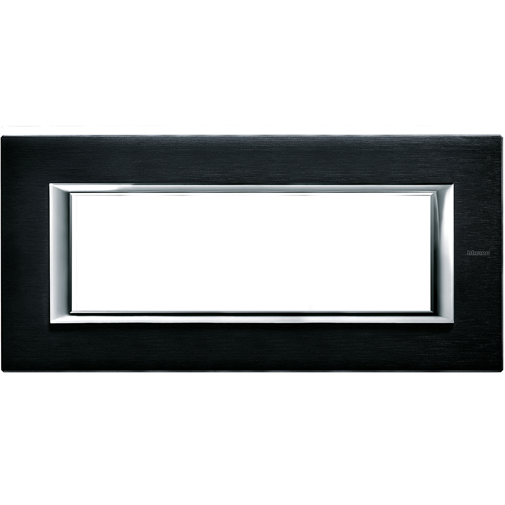 BTICINO - HA4806XS Рамка 6М anthracite brushed метална правоъгълна Axolute