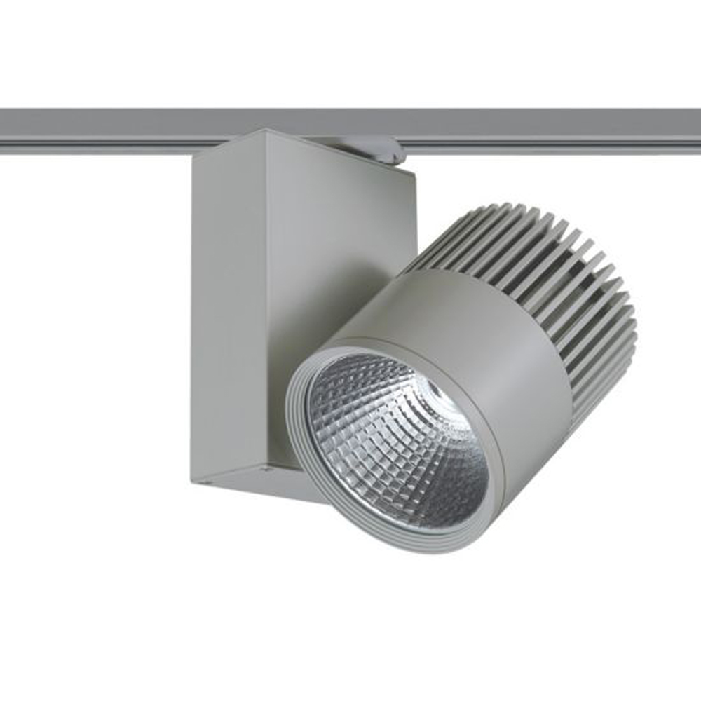 ACA LIGHTING - BIENAL3040G2 GREY LED TRACK LIGHT 30W 4000K 2WIRES 36° 1100LM 230V Ra80