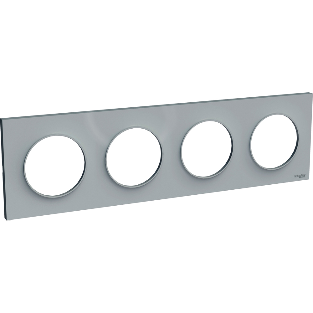 SCHNEIDER ELECTRIC - S520708A1 Odace Styl cover frame 4 gang grey