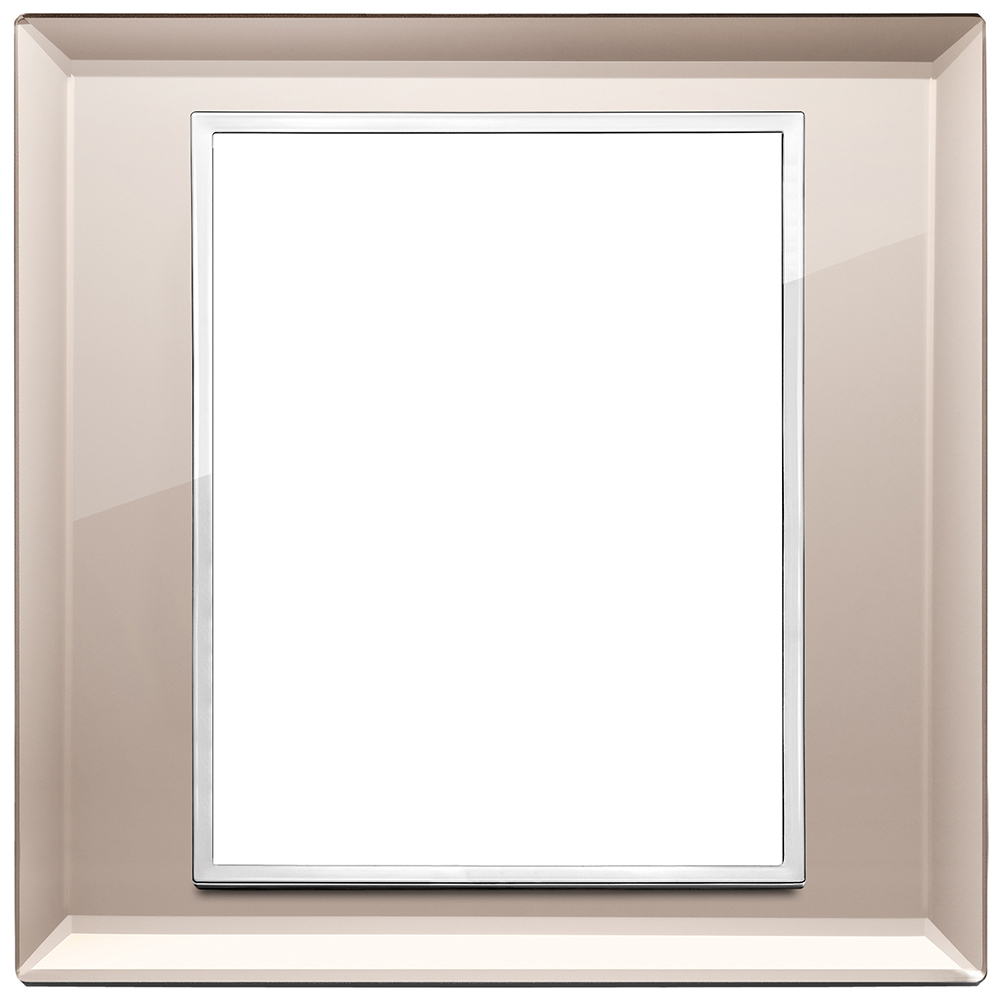 VIMAR - 21668.75 - Plate 8(4+4)M crystal bronze mirror