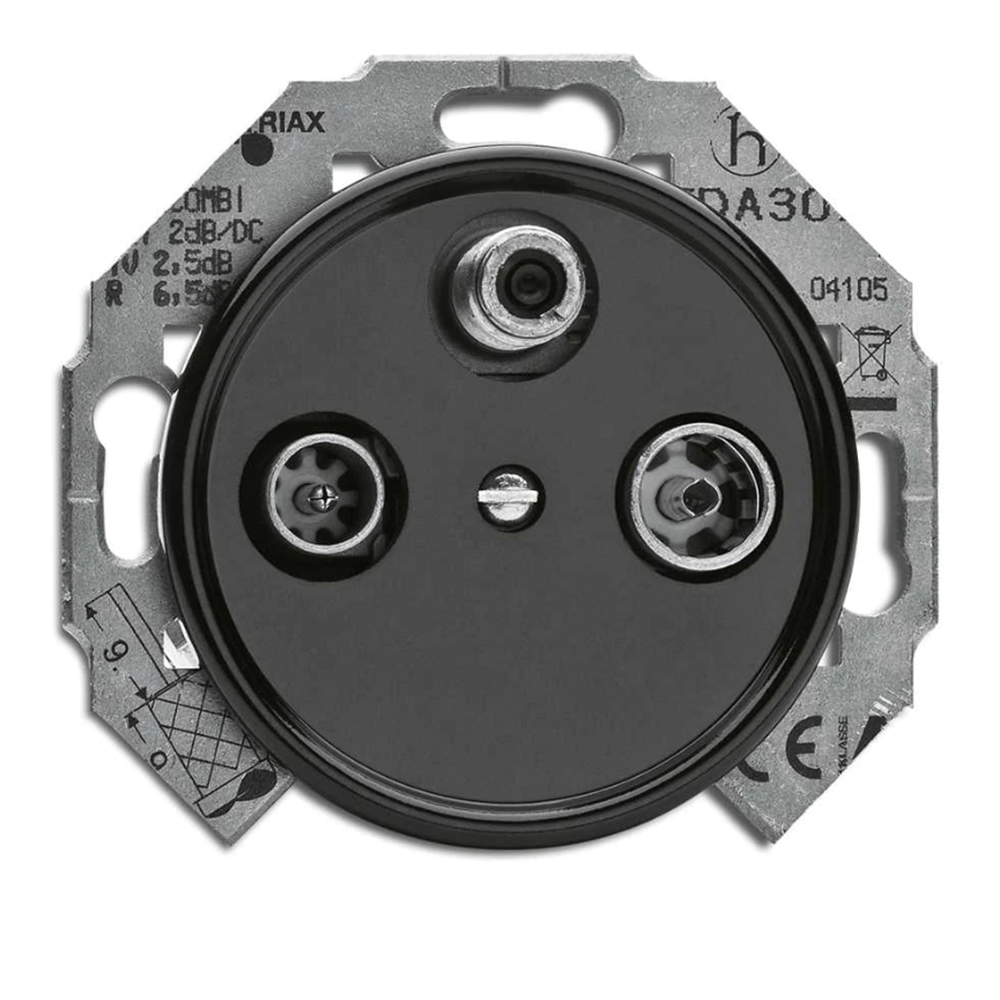 THPG - Antenna outlet satellite SAT bakelite black 100724