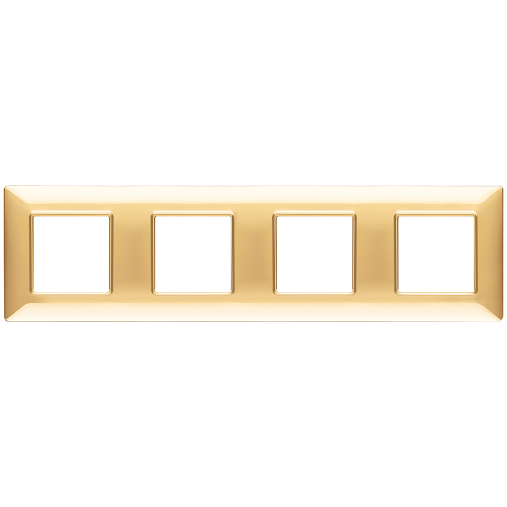 VIMAR - 14669.24 - Plate 8M (2+2+2+2) 71mm polished gold