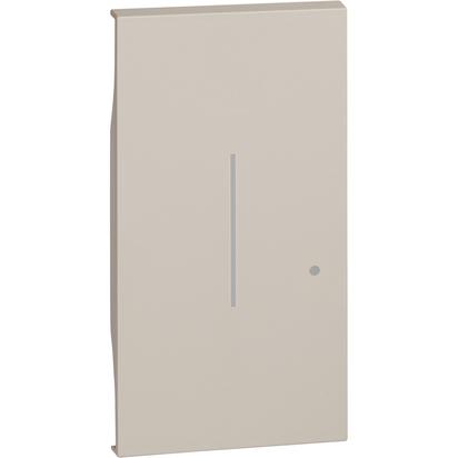 BTICINO - KM33M2 Lightable cover for connected Connected Dimmer/Switch item K4411CM2 - 2 modules - sand