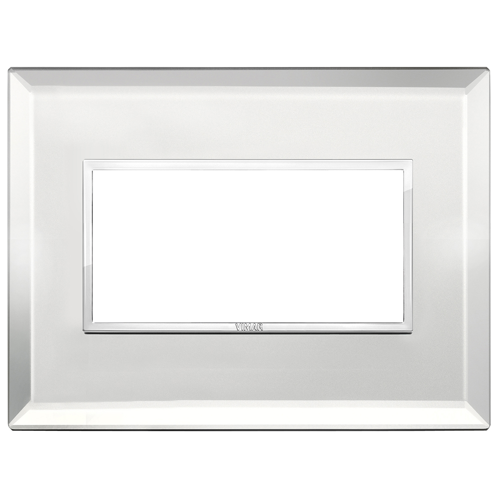 VIMAR - 21654.72 - Plate 4M crystal silver ice