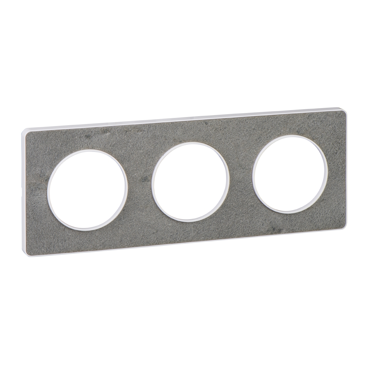 SCHNEIDER ELECTRIC - S520806U Odace - Touch - cover frame - 3 gang - stone sea & white border