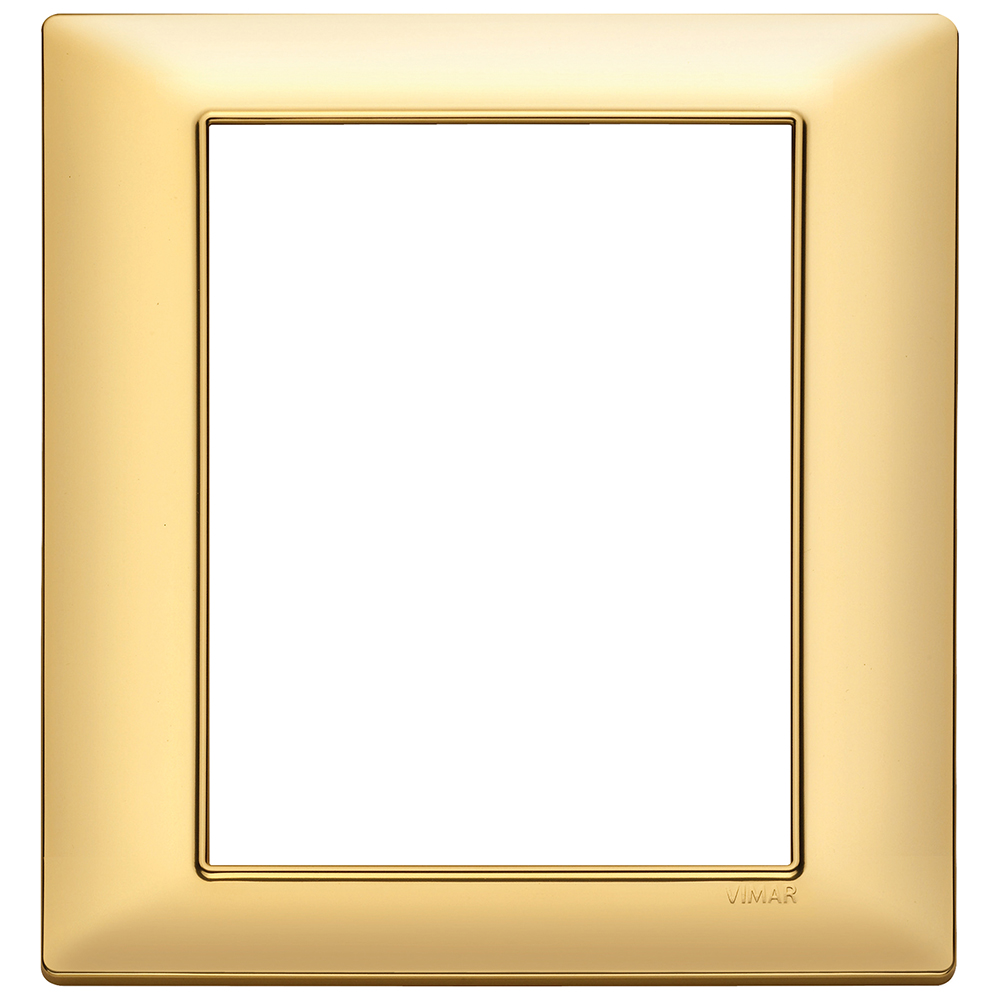 VIMAR - 14668.25 - Plate 8M techn. matt gold