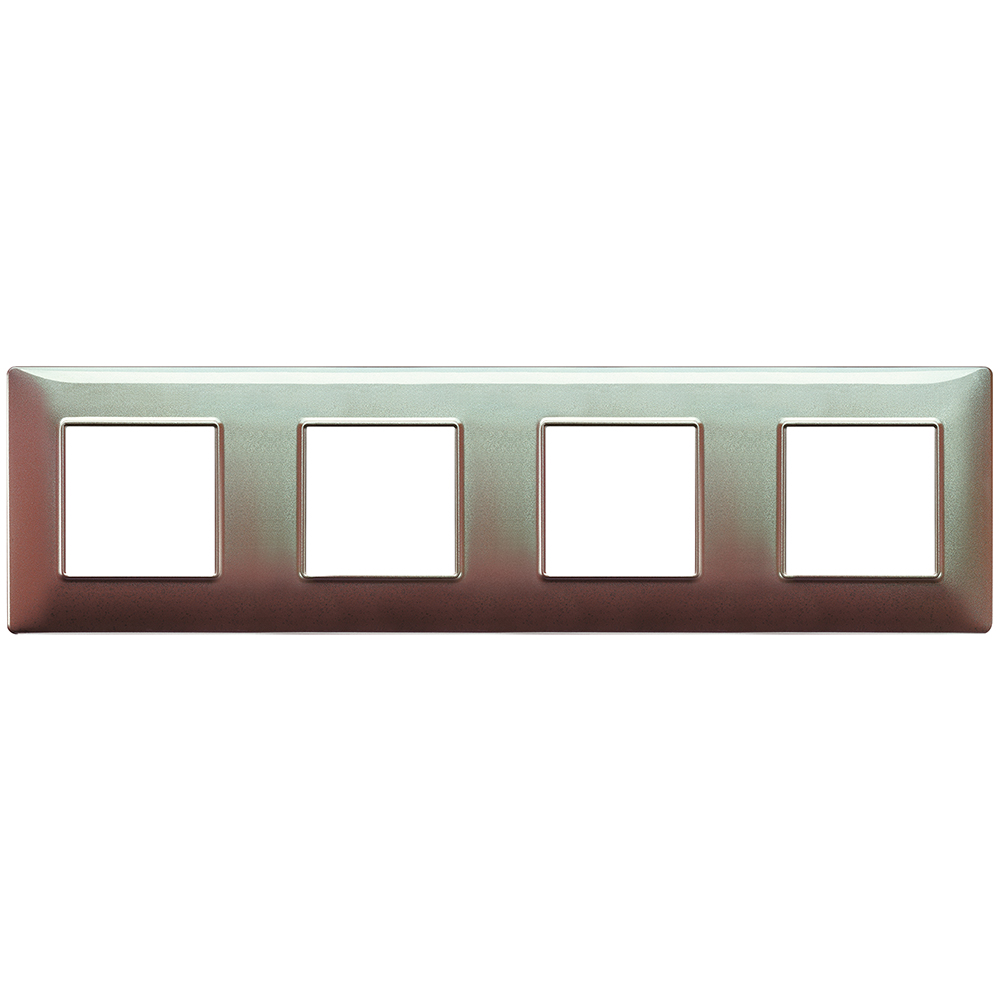 VIMAR - 14669.23 - Plate 8M (2+2+2+2) 71mm iridescent brown