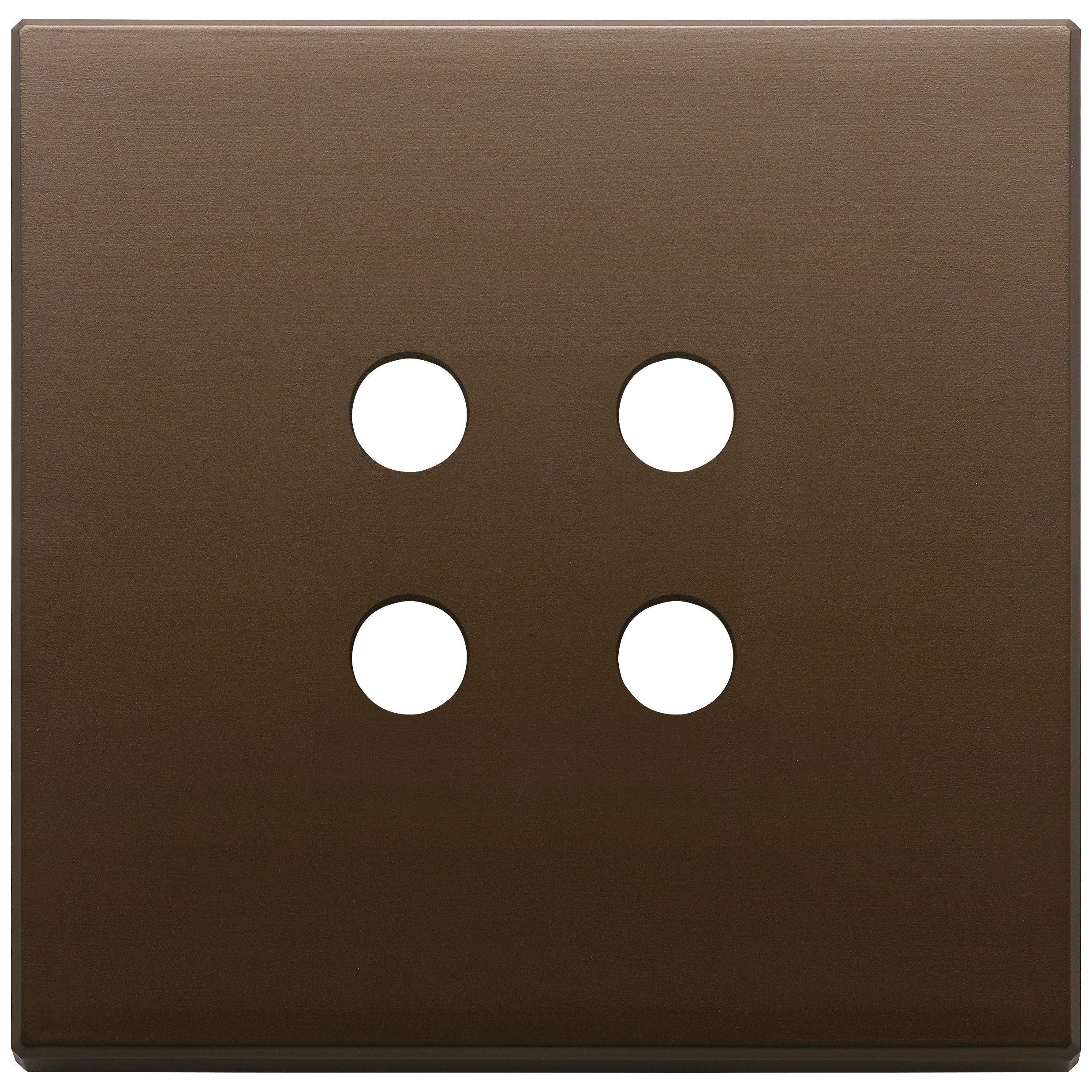 VIMAR - Plate 2Mx4 Tondo brushed dark bronze - 22692.RN.12