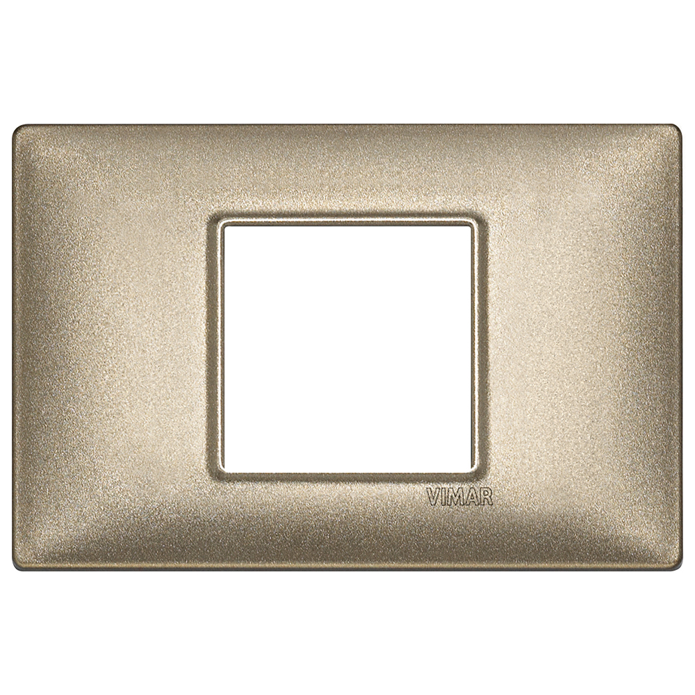 VIMAR - 14652.70 - Plate 2centrM metal metallized bronze
