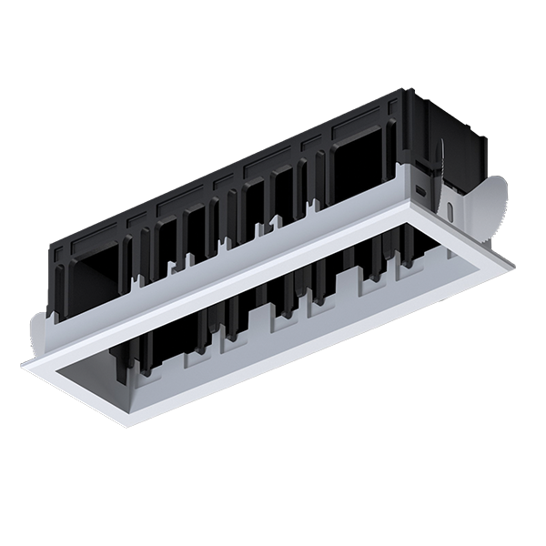 ELMARK - Console for 4 Grill COB Module White 92MOD4GR/WH