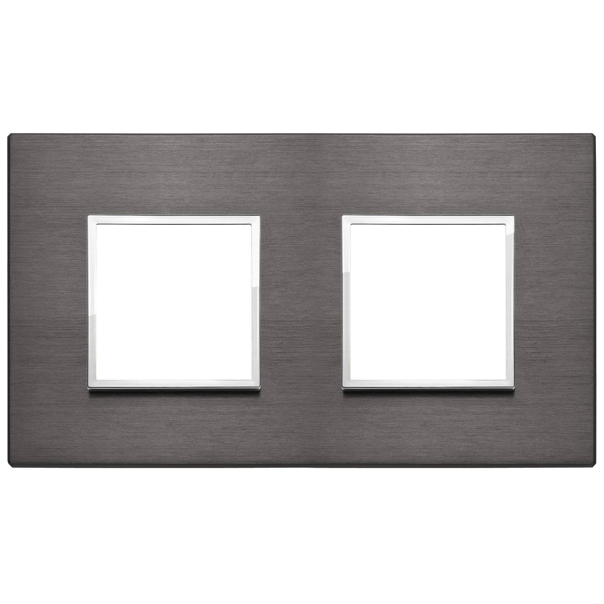 VIMAR - 21643.03 - Plate 4M (2+2) 71mm lava grey
