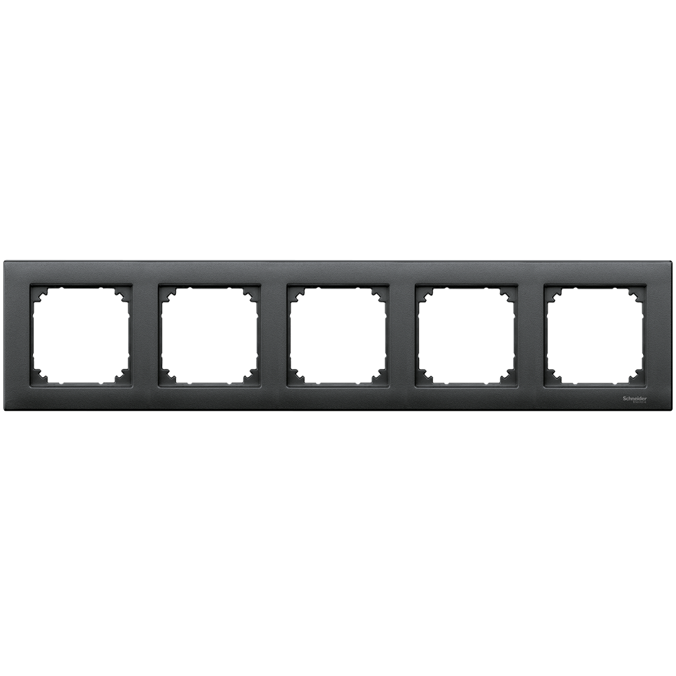 SCHNEIDER ELECTRIC - MTN486514 M-Plan frame, 5-gang, anthracite