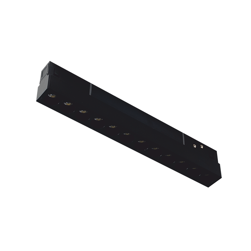 ACA LIGHTING - LED MAGNETIC LINEAR 48V DC 12W 3000K 1000LM 36° OSRAM RA90 L220MM MEYE1230B Black Matte