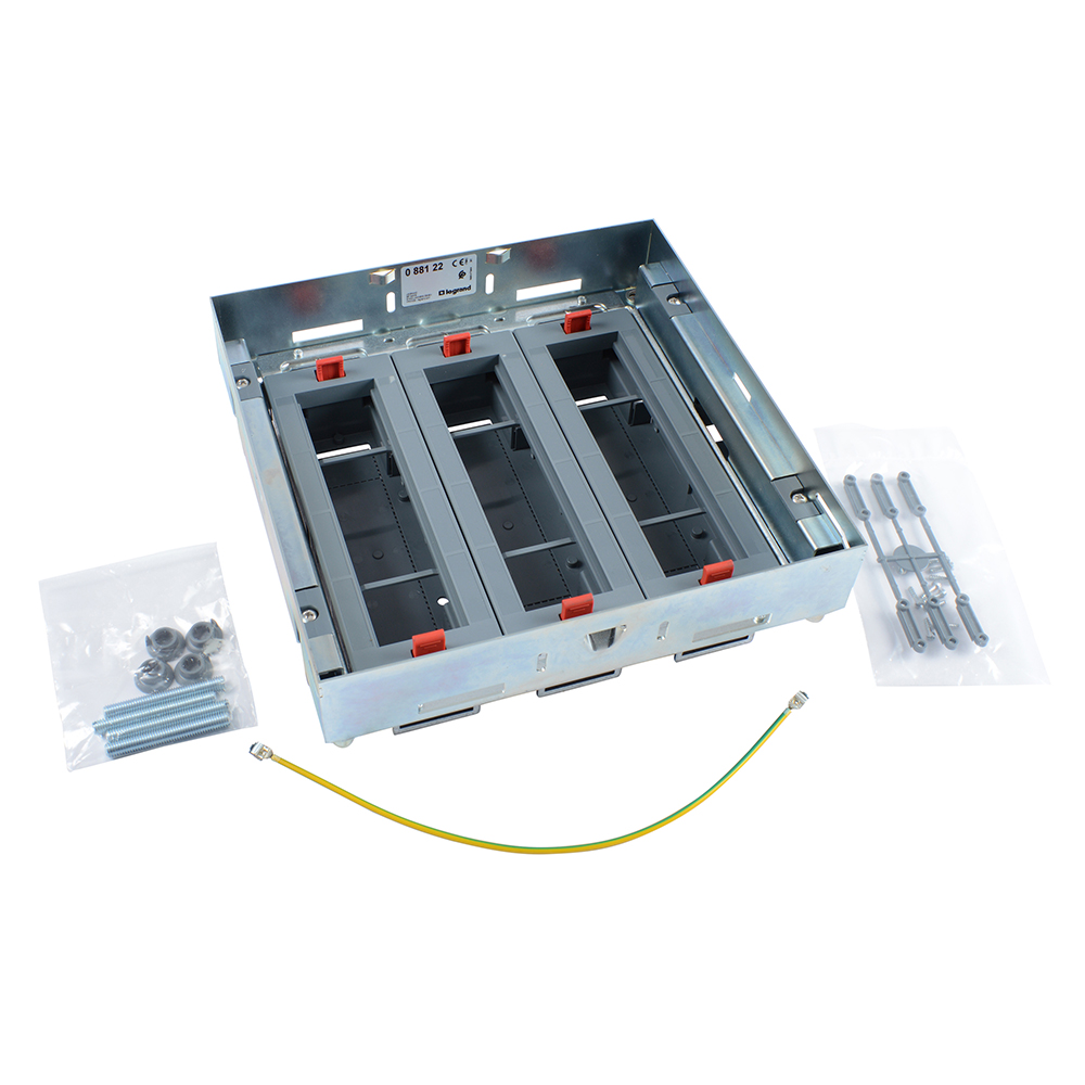 LEGRAND - 088122 Horizontal adjustable supports kit for flush floor box, capacity 24 modules (three baskets 8 modules)