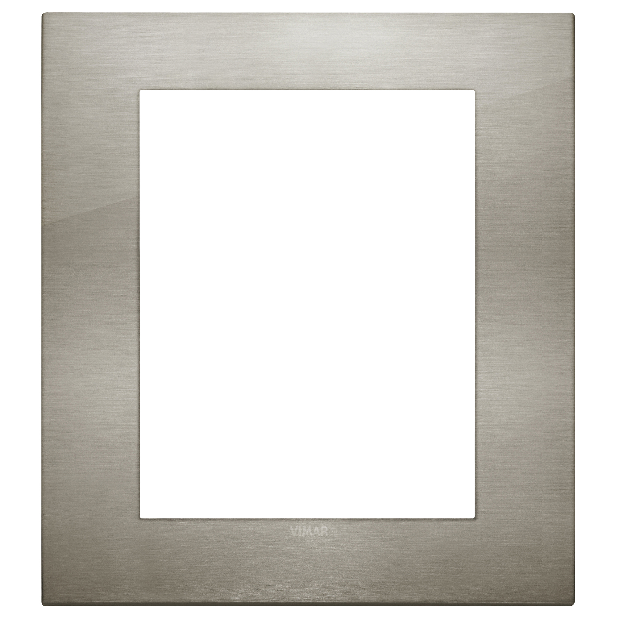 VIMAR - 19668.08 - Classic plate 8M metal brushed inox