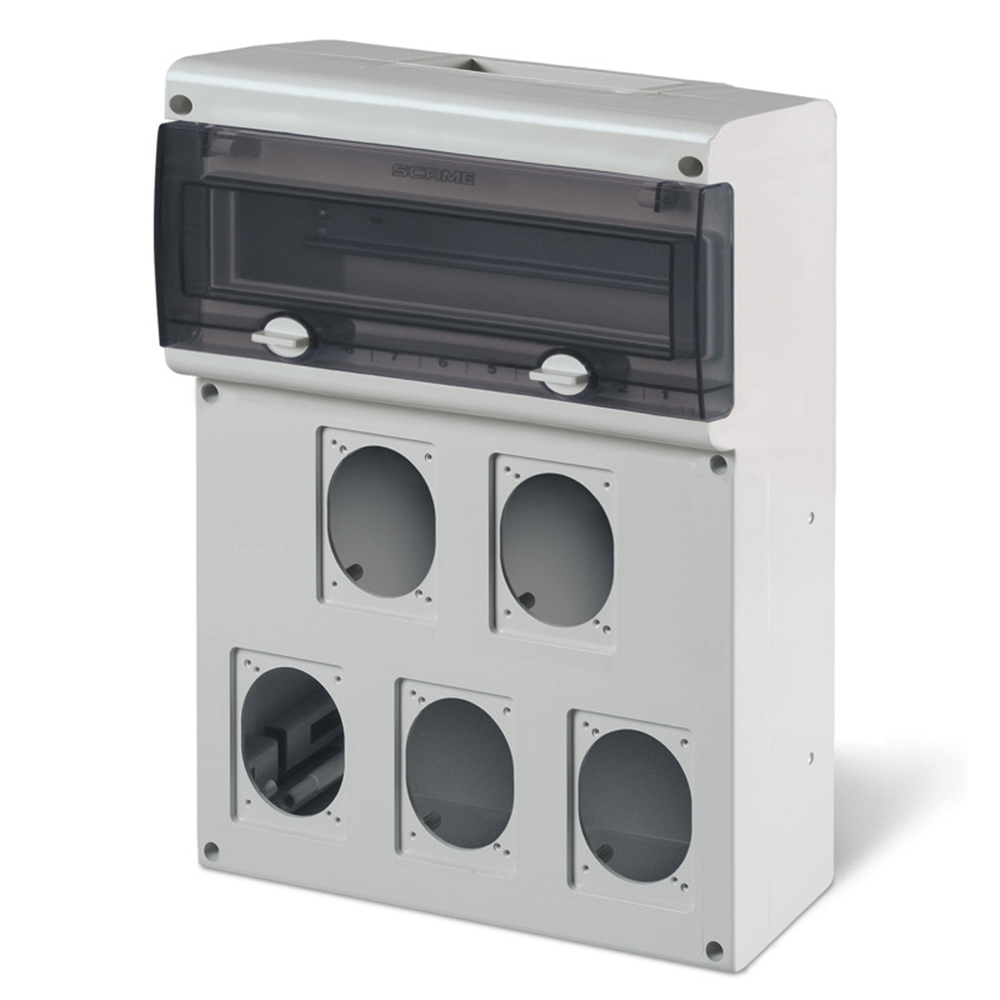 SCAME - Block IP66 SURFACE MOUNTING BLOCK5 14 MOD. 272x414x110mm  632.5500-000