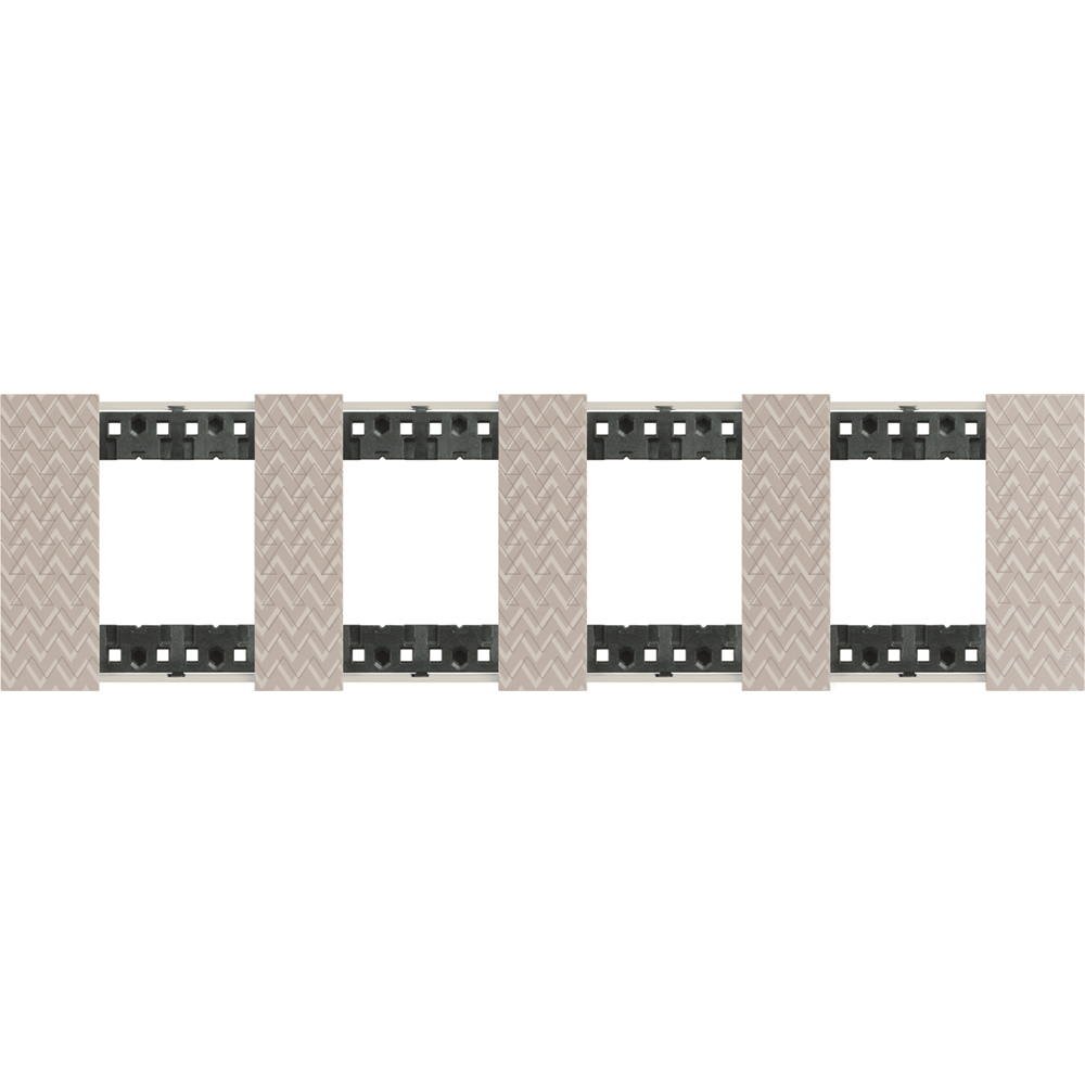 BTICINO - KA4802M4MM 2+2+2+2  modules Living Now cover plate - optic