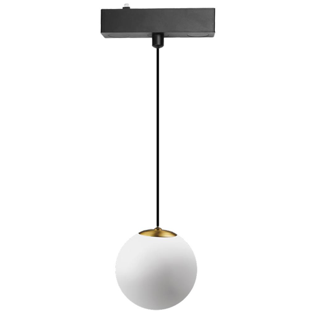 ULTRALUX - LED body magnetic black pendant sphere SMART 6W CCT 48V DC LMST2P6CCT