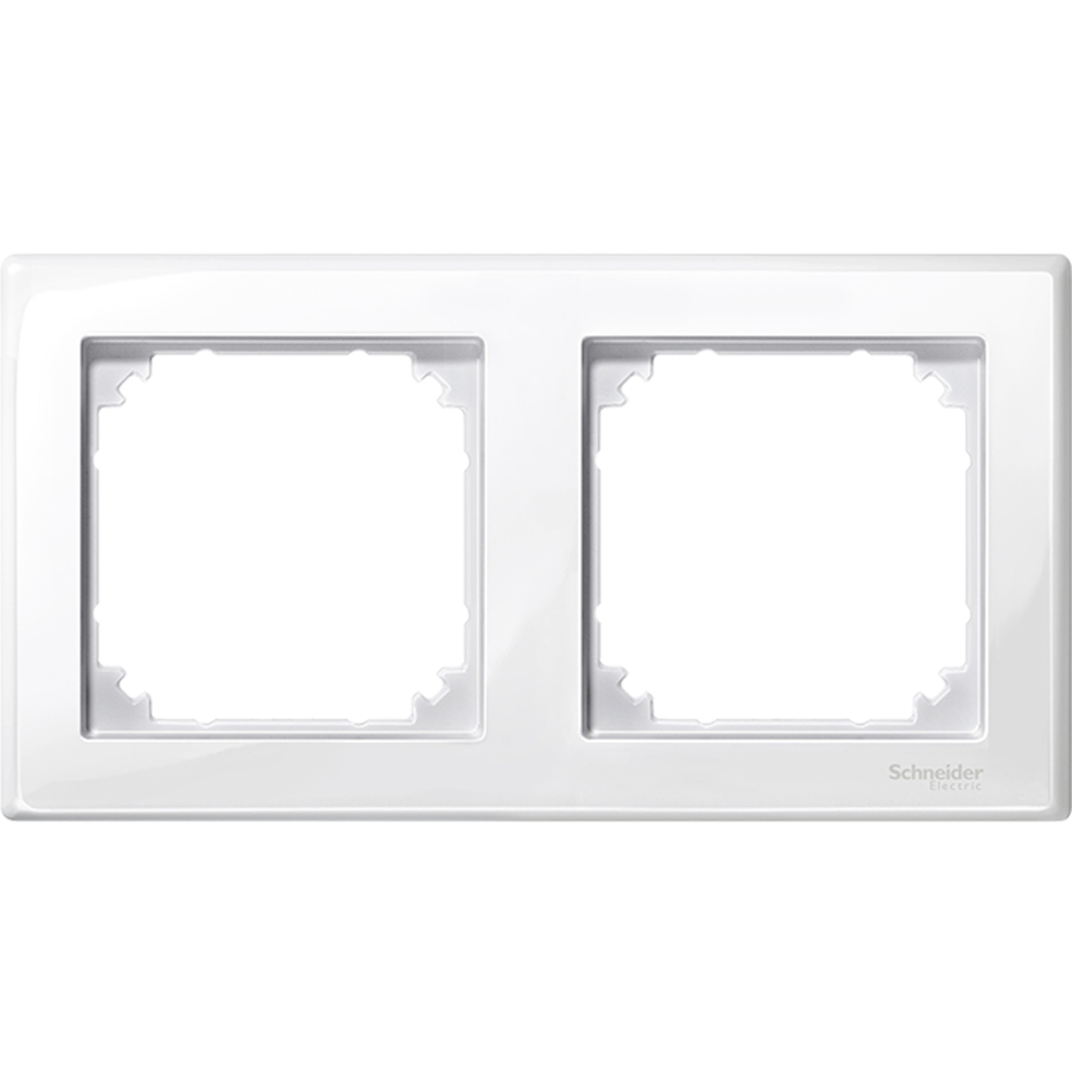 SCHNEIDER ELECTRIC - MTN478225 рамка двойна активно бялo M-SMART