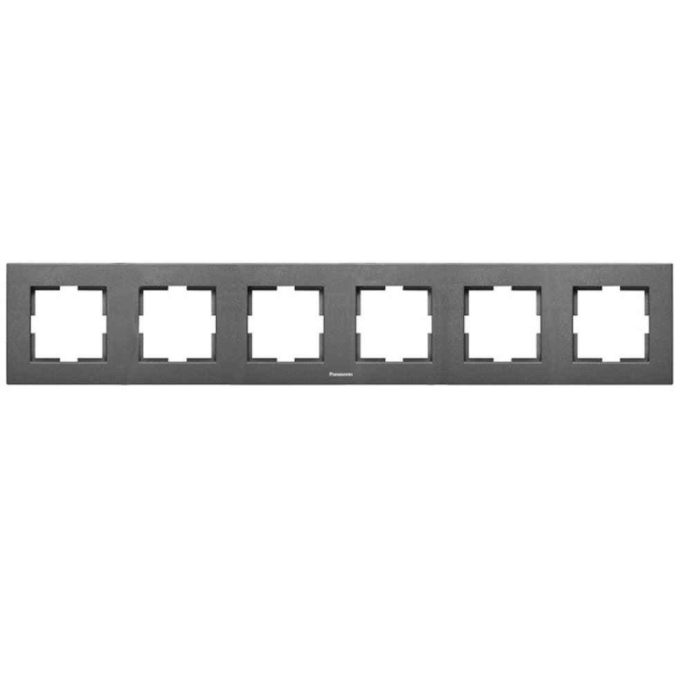 PANASONIC - Шестица рамка тъмно сива Panasonic Kare WKTF08062DG‐EU1