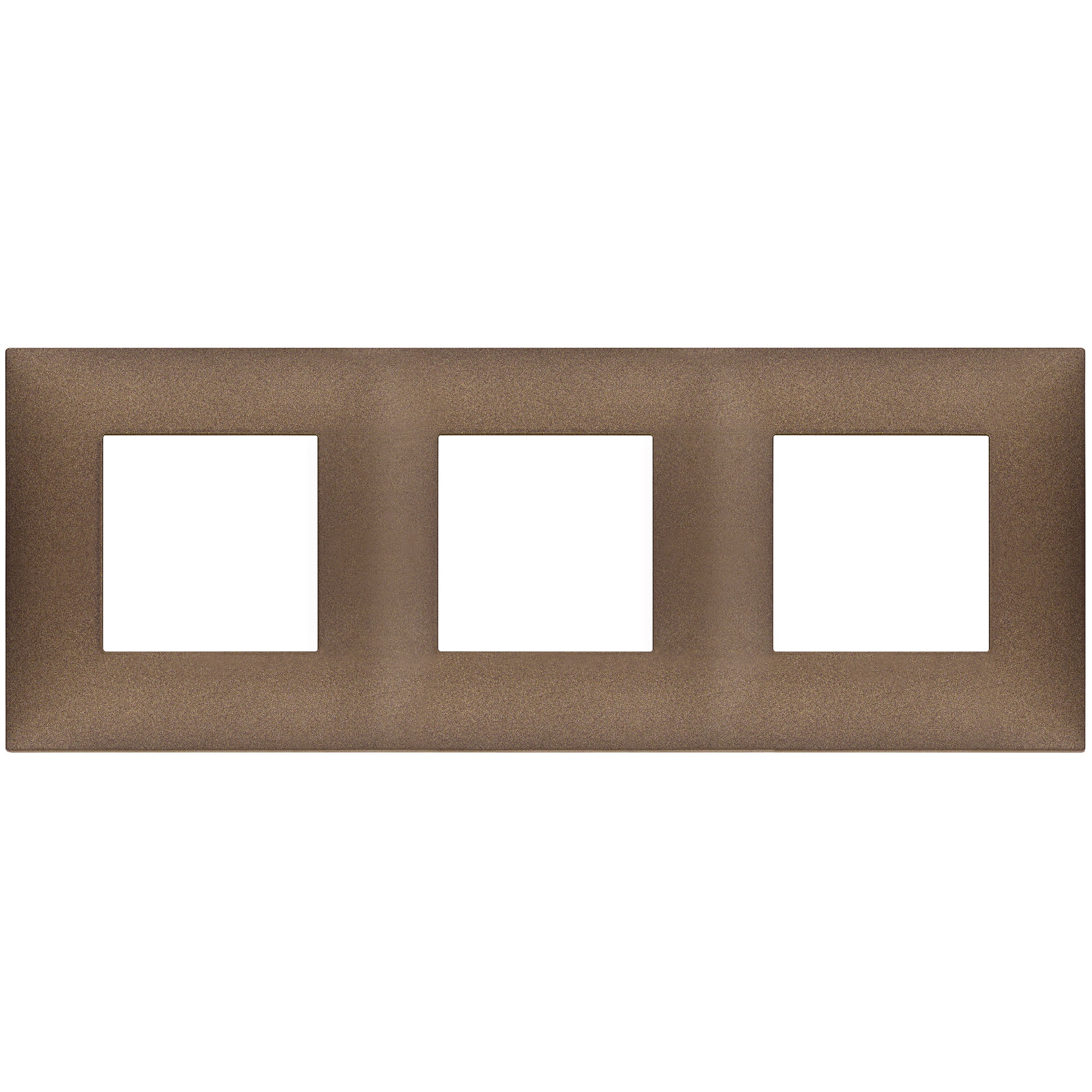 VIMAR - 09666.24 cover plate - 2+2+2 horizontal/vertical installation modules matt copper color NEVE UP