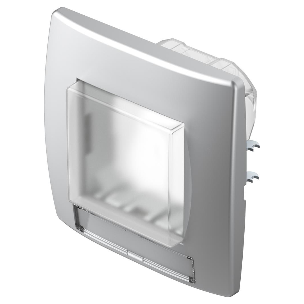 TEM - CM22ES Frame 2M IP44 for switches, color Silver, Modul