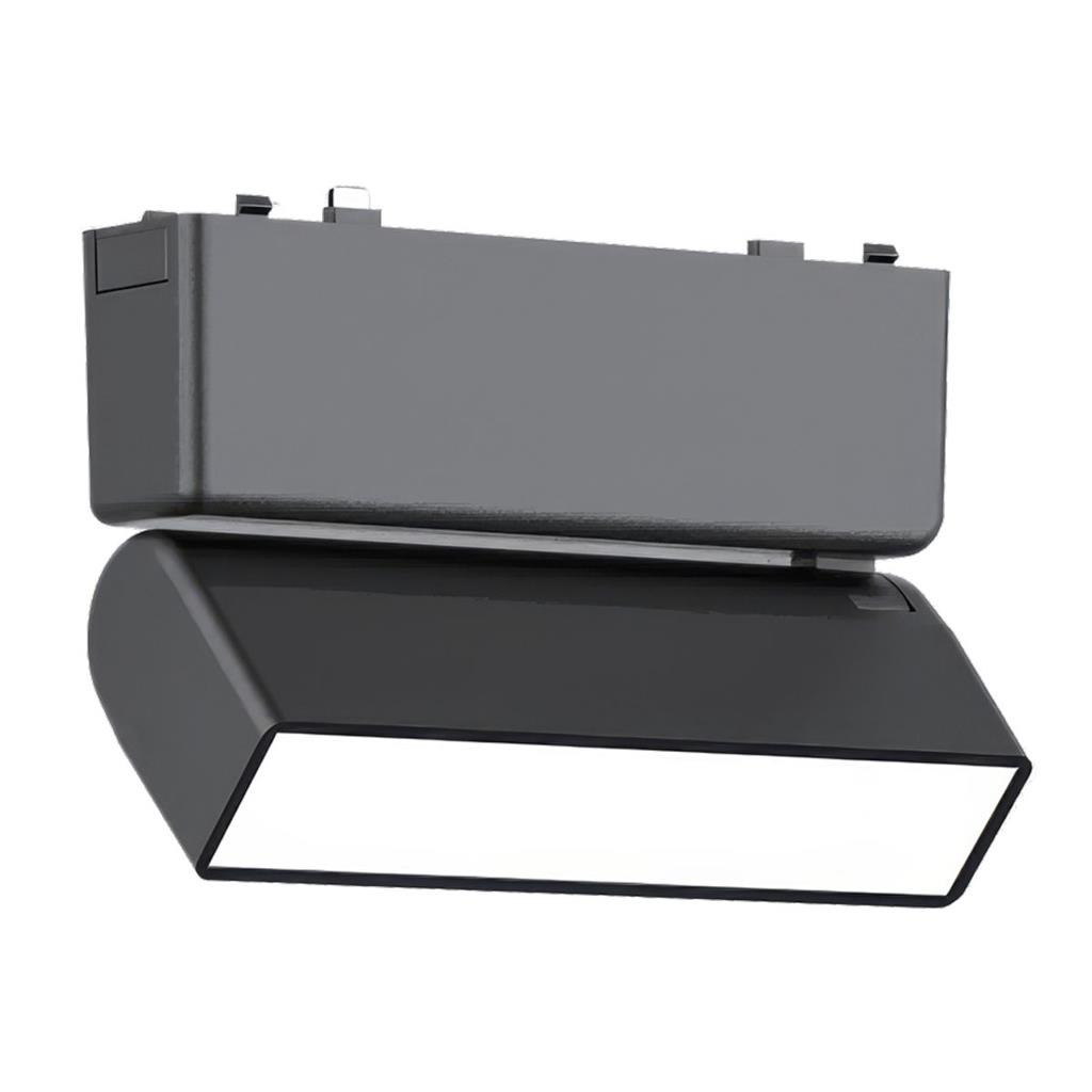 ULTRALUX - LED body magnetic black rail light SMART 6W CCT 48V DC LMST1F6CCT