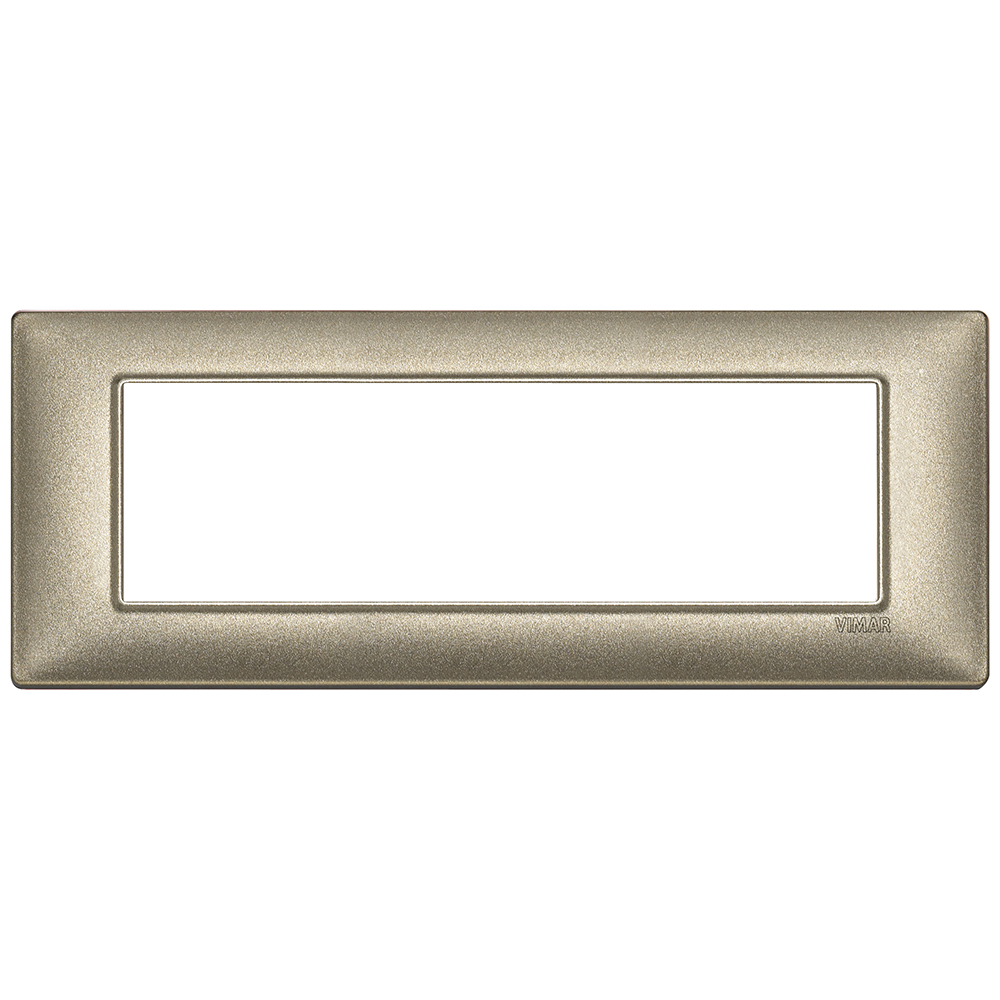VIMAR - 14657.70 - Plate 7M metal metallized bronze