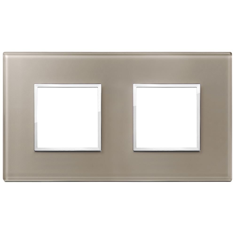 VIMAR - 21643.74 - Plate 4M (2+2) 71mm opal brown