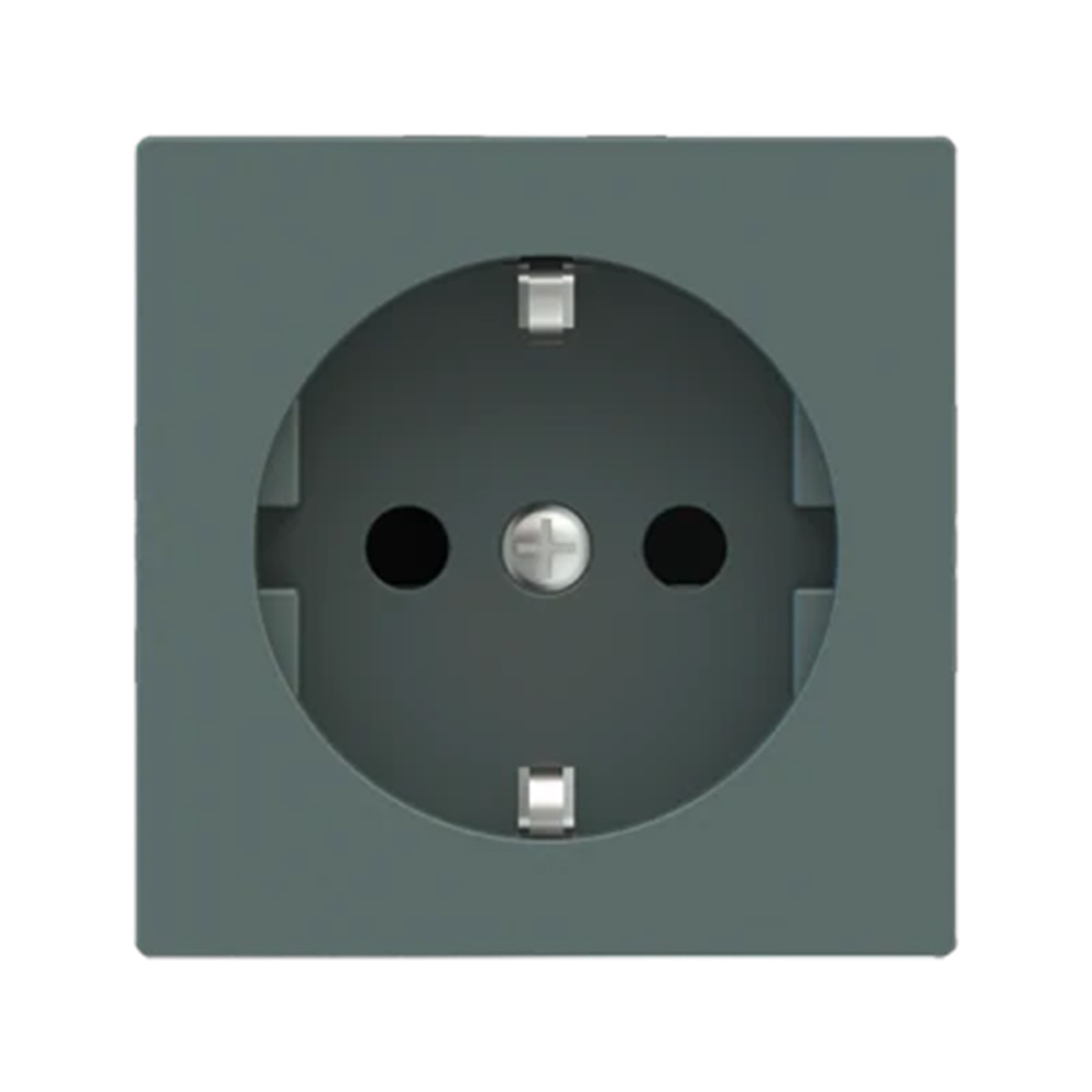 Ekinex - Faceplate for socket Schuko 55x55 Fenix Green Commodore - EK-PSC-DE-FVC