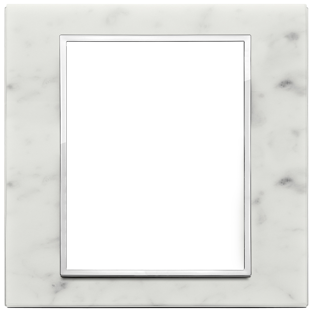 VIMAR - 21668.51 - Eikon EVO Рамка 8(4+4)M италиански стандарт Carrara white