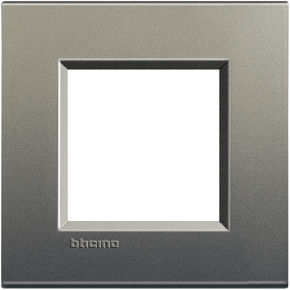 BTICINO - LNA4802AE Рамка 2М Avenue правоъгълна метална Livinglight