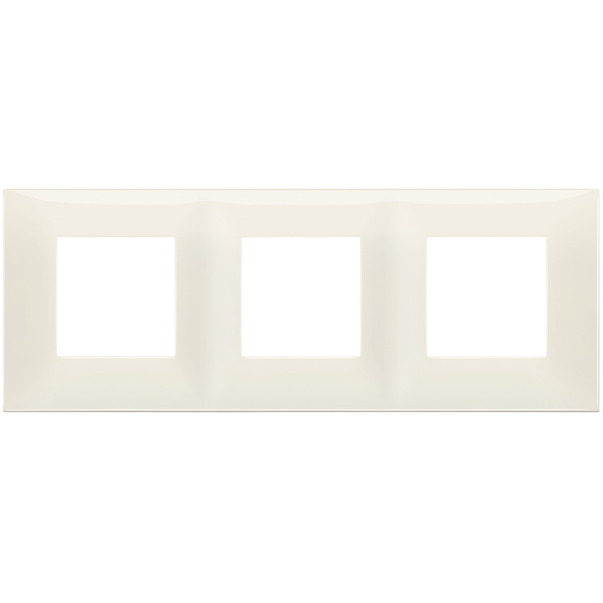 VIMAR - 09666.02 cover plate - 2+2+2 horizontal/vertical installation modules ivory color NEVE UP