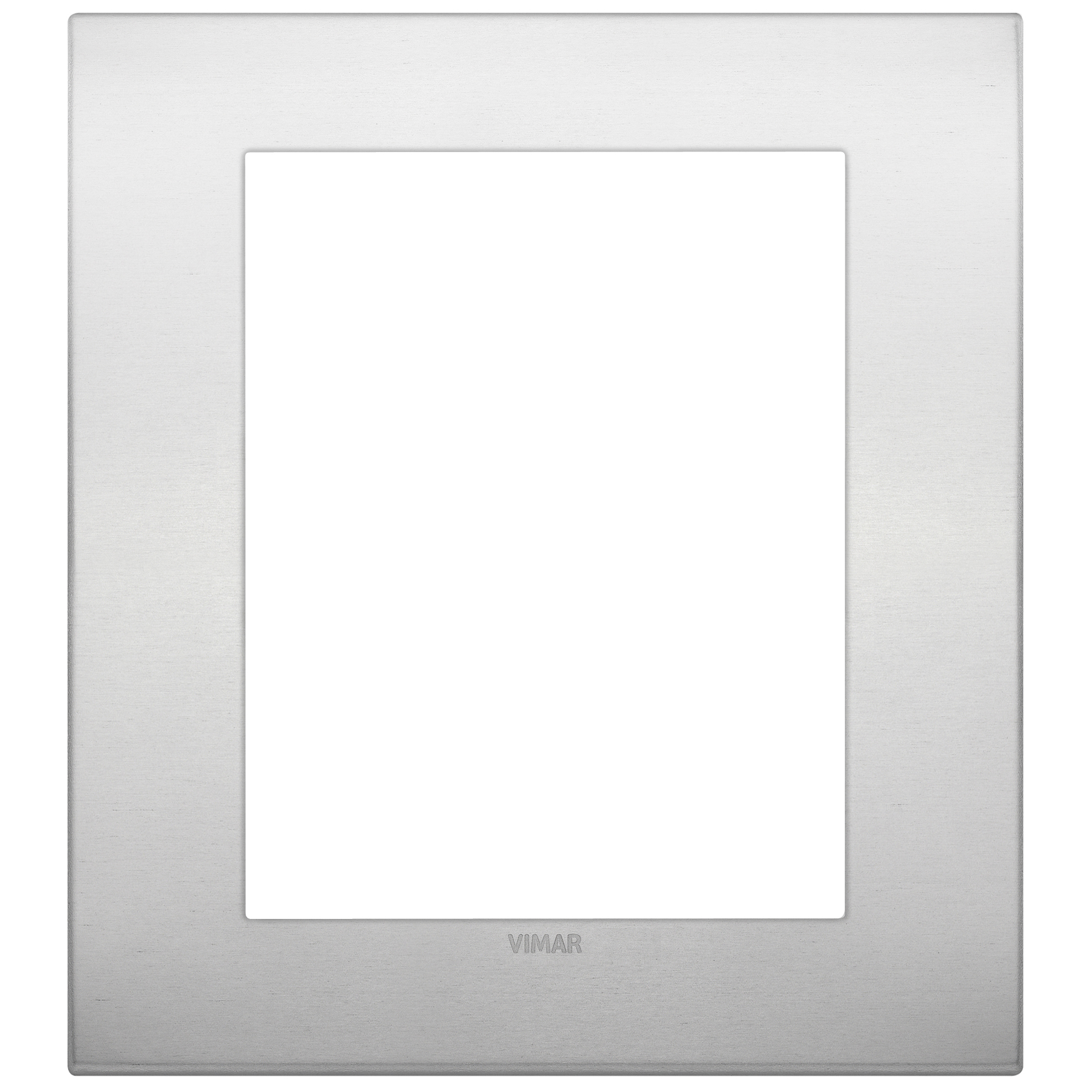 VIMAR - 19668.15 - Classic plate 8M metal Aluminium