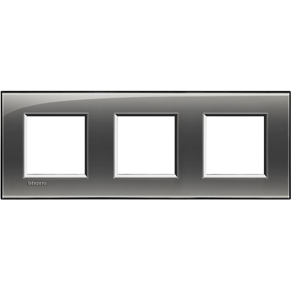 BTICINO - LNA4802M3KF Square cover plate 3х2modules -London fog-technopolymer