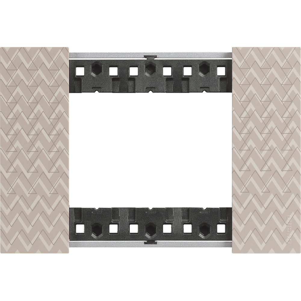 BTICINO - KA4803MM cover plate Living Now  3 modules - optic