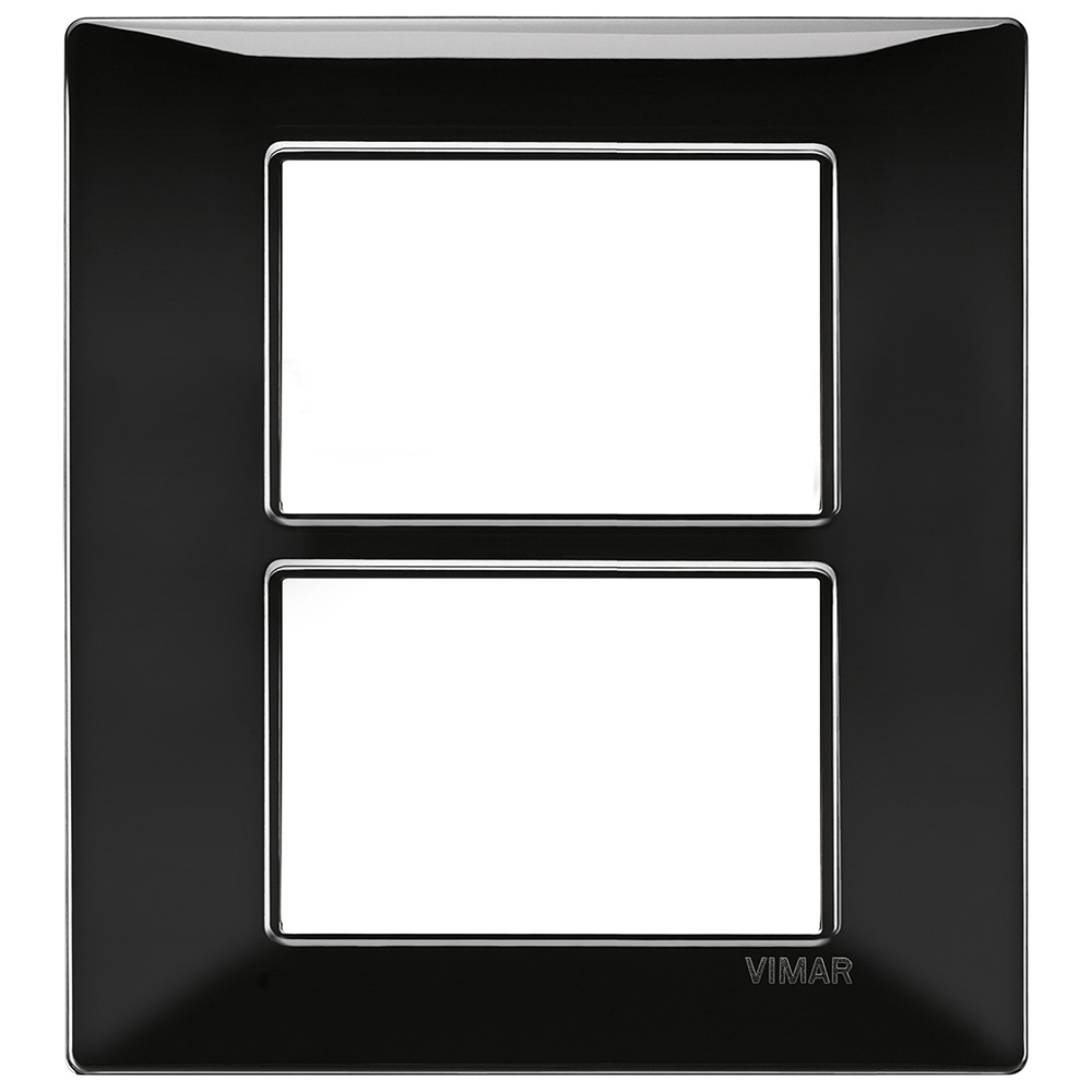 VIMAR - 14659.05 - Plate 6(3+3)M techn. black