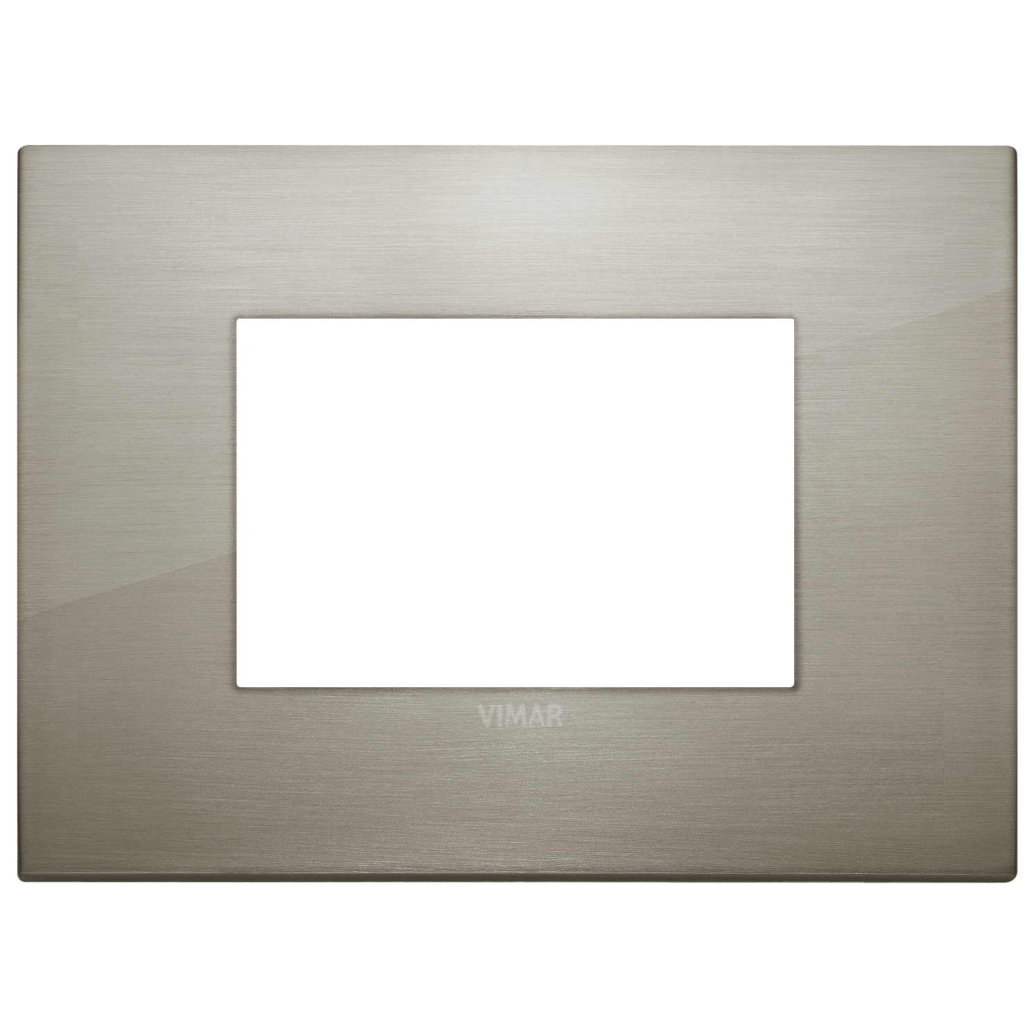 VIMAR - 19653.08 - Classic plate 3M metal brushed inox
