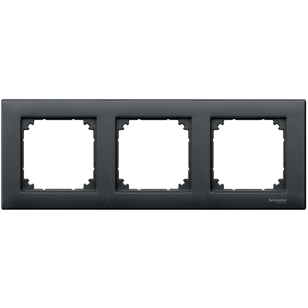 SCHNEIDER ELECTRIC - MTN486314 M-PLAN frame, 3-gang, anthracite