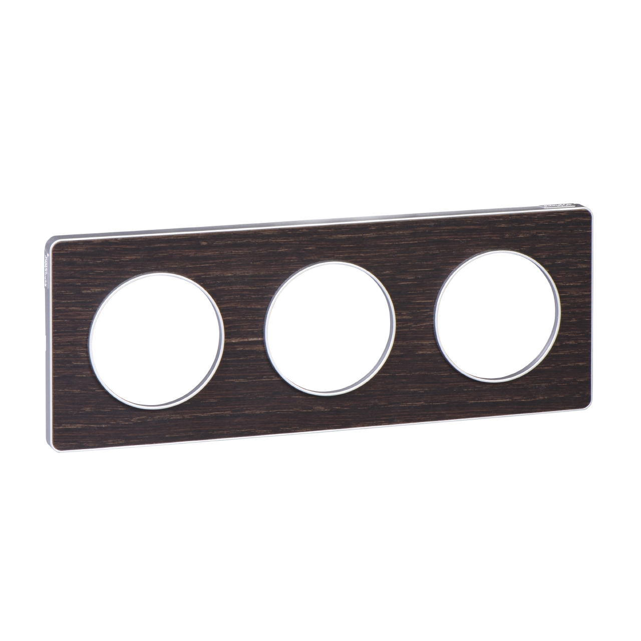 SCHNEIDER ELECTRIC - S530806P Odace Touch aluminium декоративна рамка тройна oпушен венге