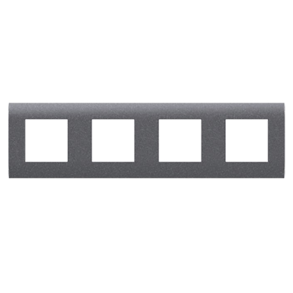 ACA LIGHTING - MODYS FRAME 4X2 M. GREY EMBOSS 10101431625