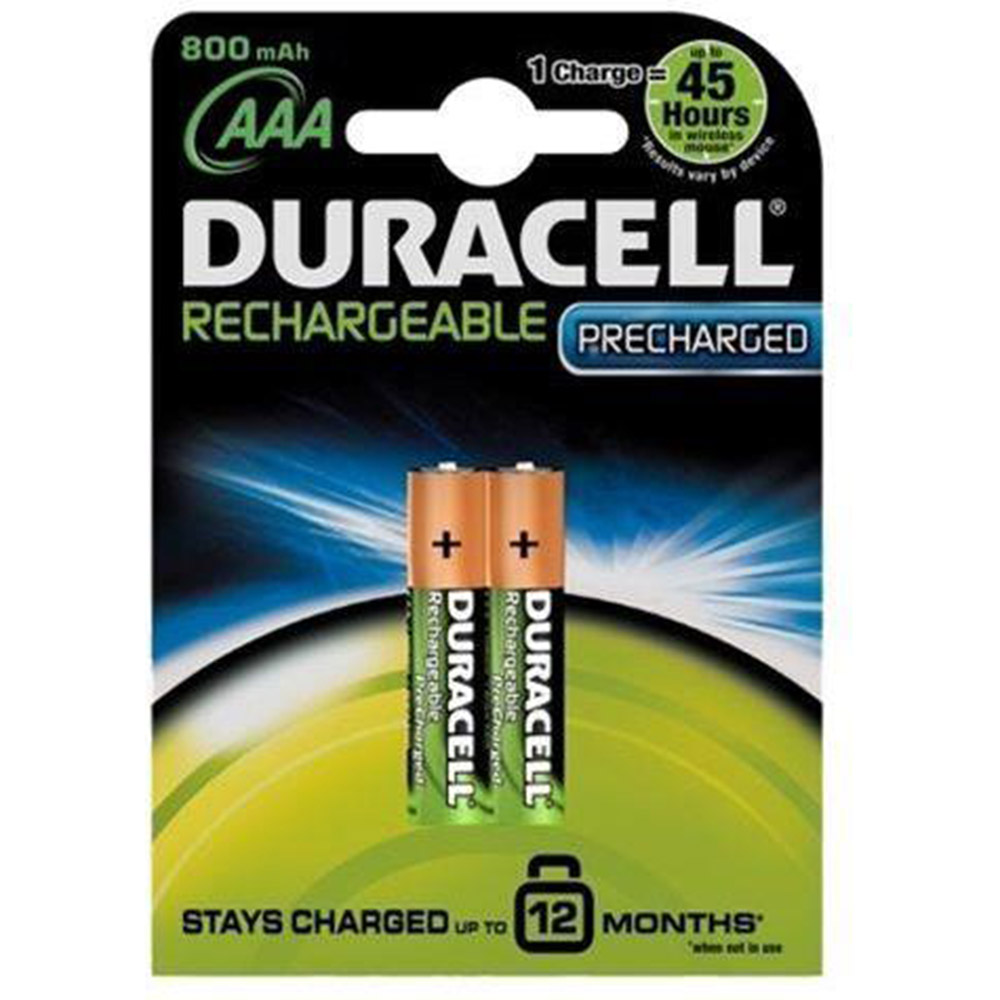 DURACELL - Батерия ААA акумулаторни 800mAh 2бр в пакета  DURAAAR800