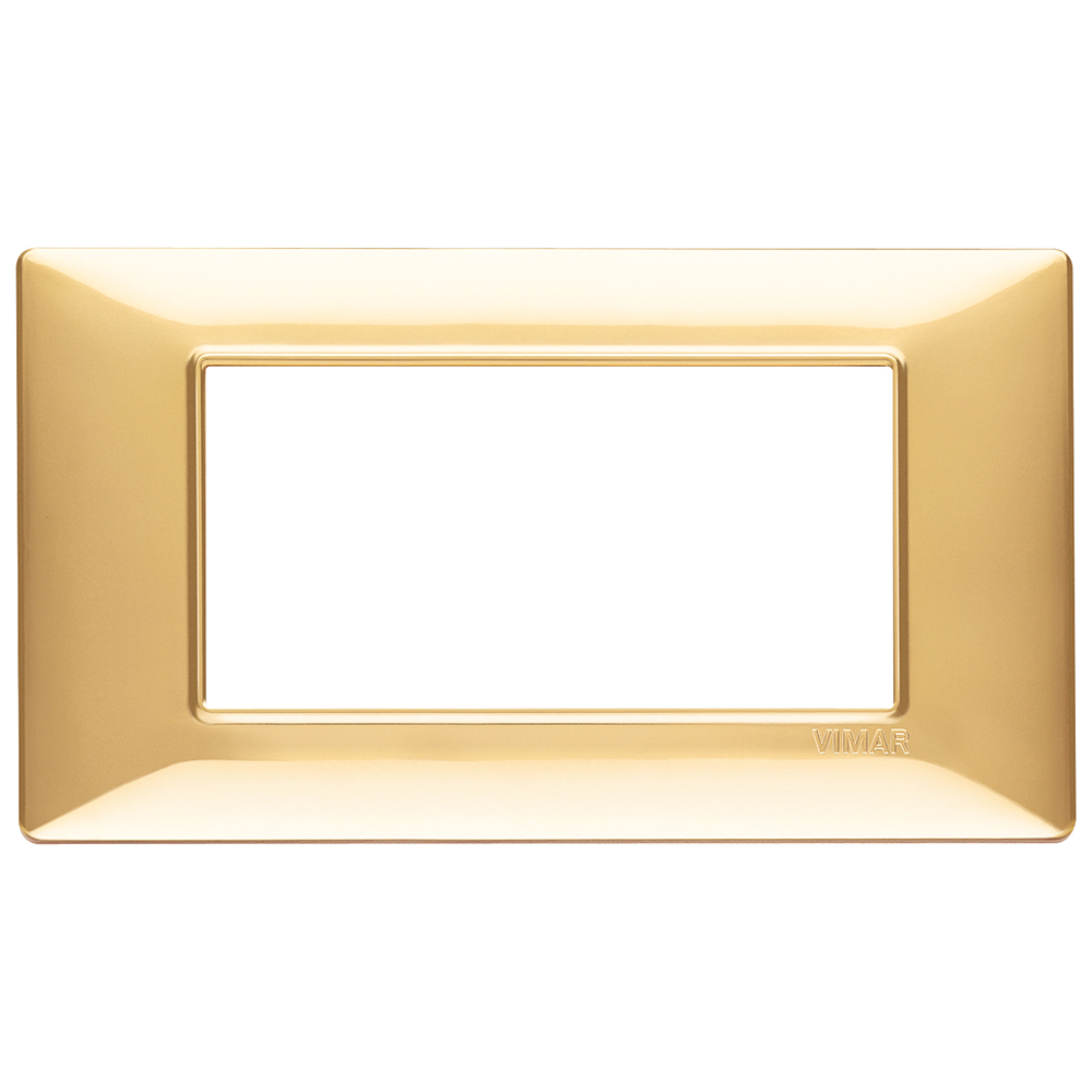 VIMAR - 14654.24 - Plate 4M techn. polished gold
