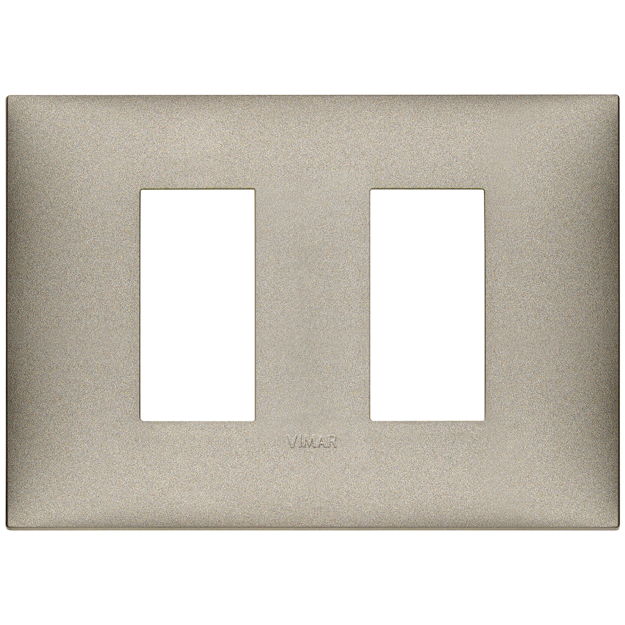 VIMAR - 09679.23 cover plate - 2 separate module matt titanium color NEVE UP
