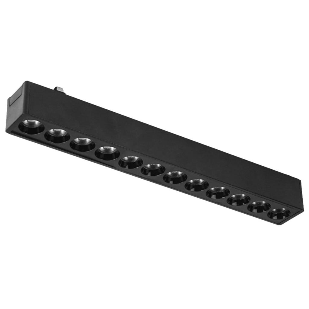 ULTRALUX - LED body magnetic linear black 12W, 24⁰, CCT, 48V DC LMST2L12CCT