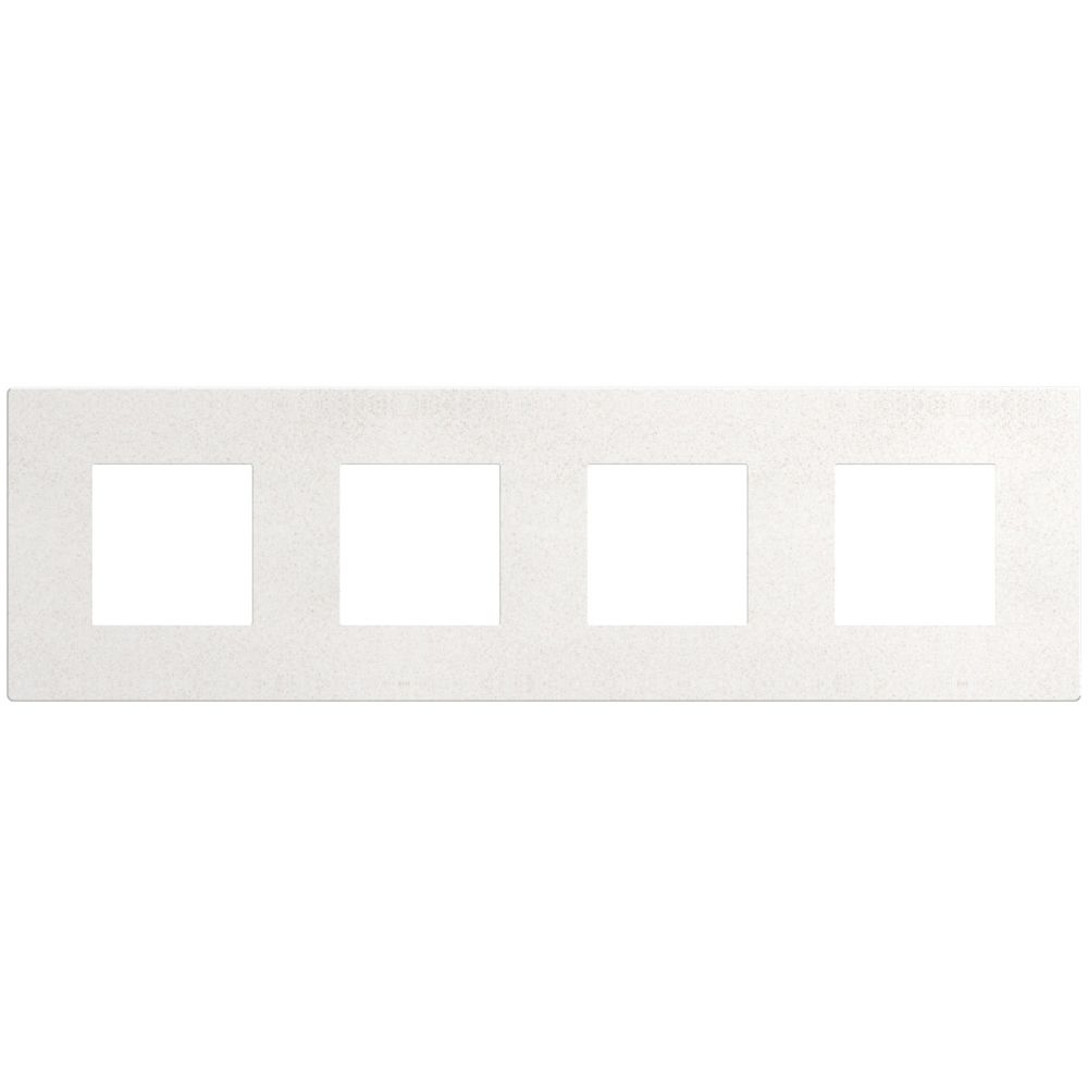 BTICINO - cover plate 2+2+2+2 modules White Fiber Light Now YA4802M4WV